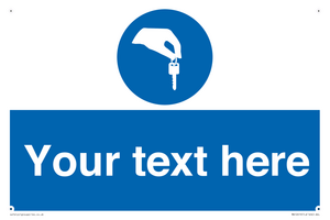 Custom Mandatory Keys Sign